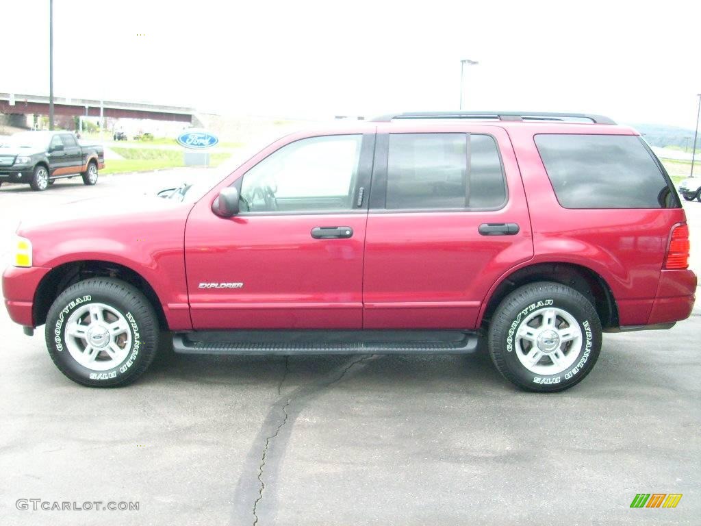 2004 Explorer XLT 4x4 - Redfire Metallic / Medium Parchment photo #11
