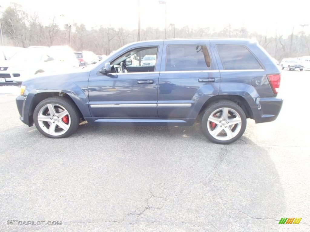 2008 Grand Cherokee SRT8 4x4 - Modern Blue Pearl / Dark Slate Gray photo #6