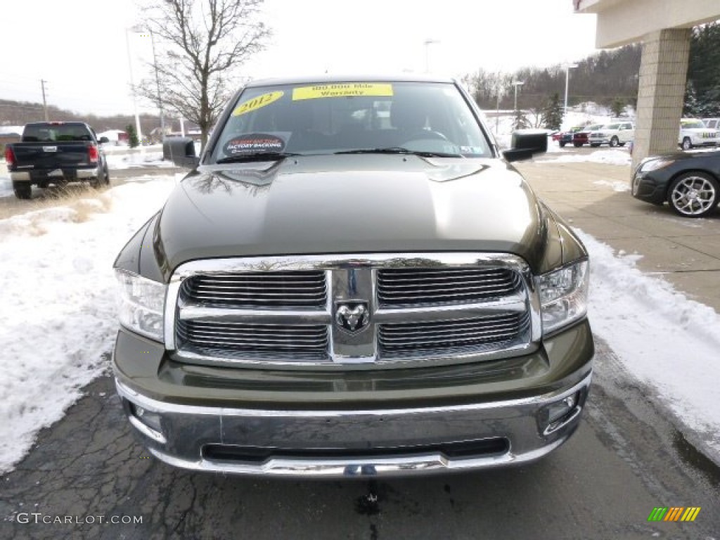 2012 Ram 1500 SLT Quad Cab 4x4 - Sagebrush Pearl / Light Pebble Beige/Bark Brown photo #3