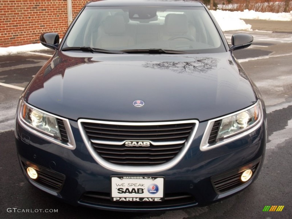 2011 9-5 Turbo4 Premium Sedan - Fjord Blue Metallic / Parchment photo #2