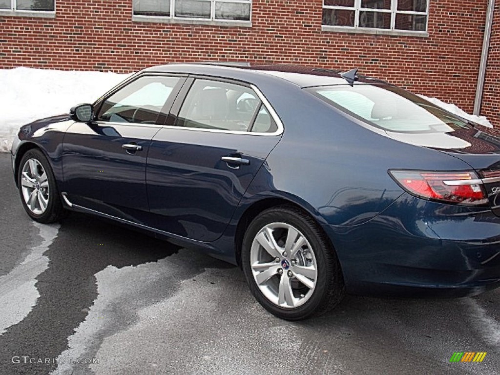 2011 9-5 Turbo4 Premium Sedan - Fjord Blue Metallic / Parchment photo #3