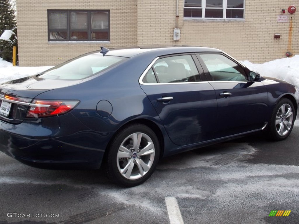2011 9-5 Turbo4 Premium Sedan - Fjord Blue Metallic / Parchment photo #5