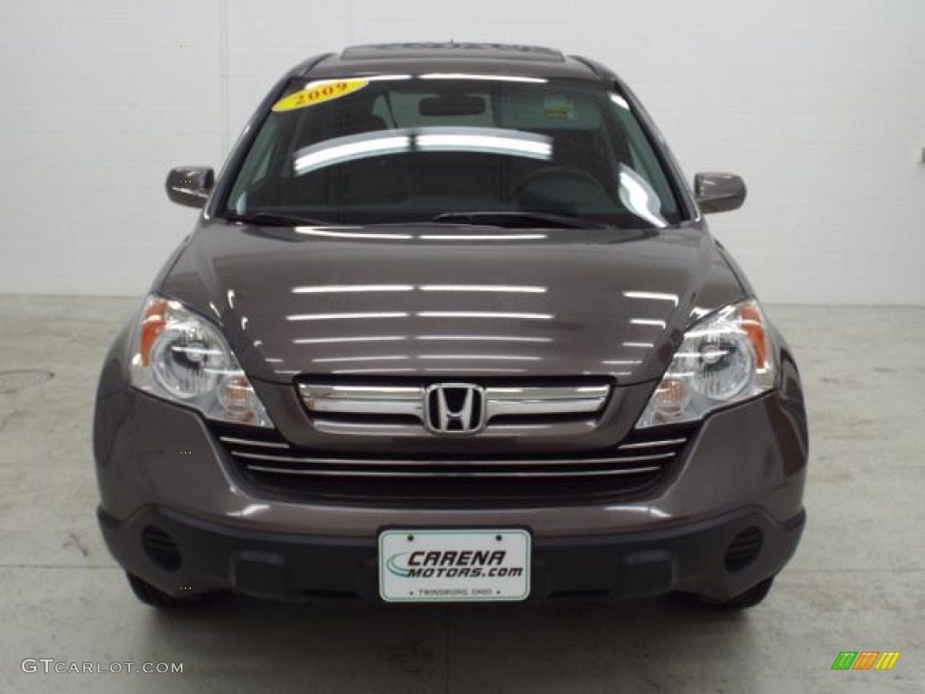 2009 CR-V EX-L 4WD - Urban Titanium Metallic / Black photo #8