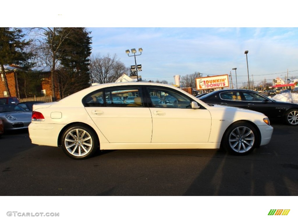 2008 7 Series 750Li Sedan - Alpine White / Rust Brown photo #10