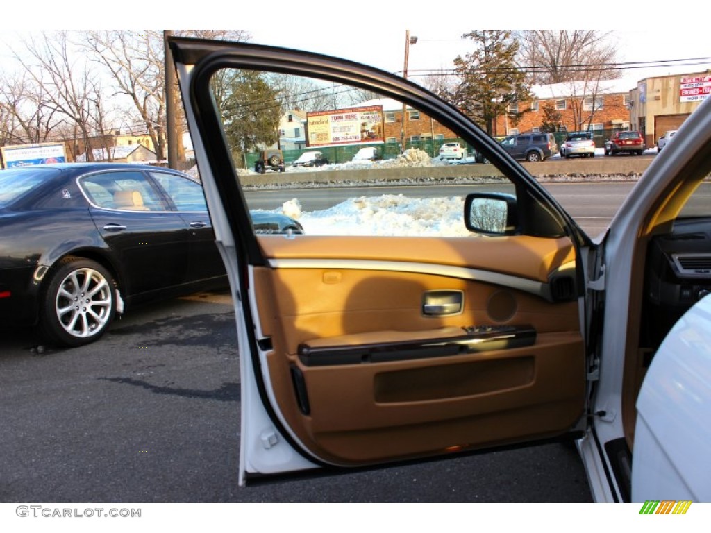 2008 7 Series 750Li Sedan - Alpine White / Rust Brown photo #11