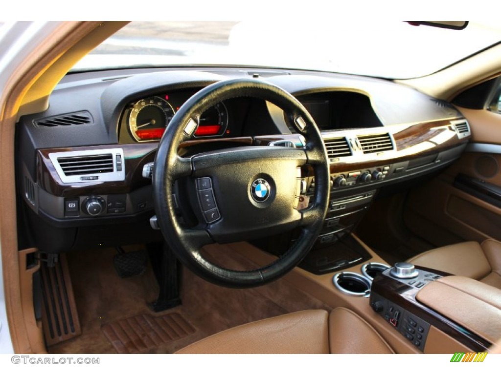 2008 7 Series 750Li Sedan - Alpine White / Rust Brown photo #15