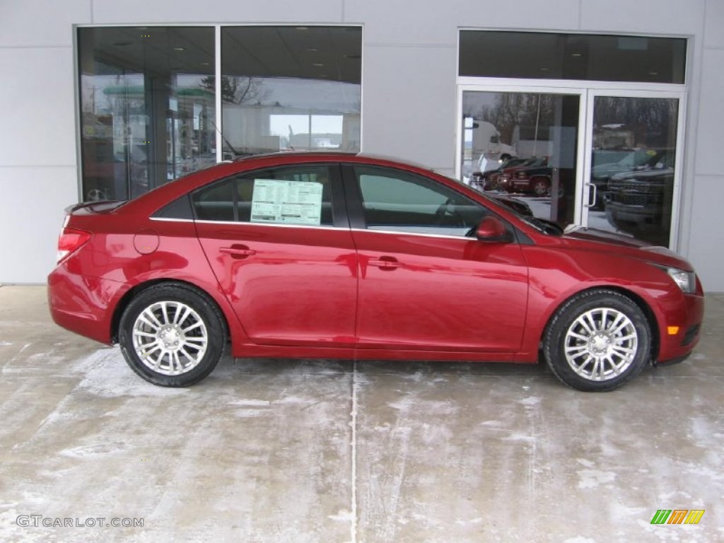 2014 Cruze Eco - Crystal Red Tintcoat / Jet Black photo #4