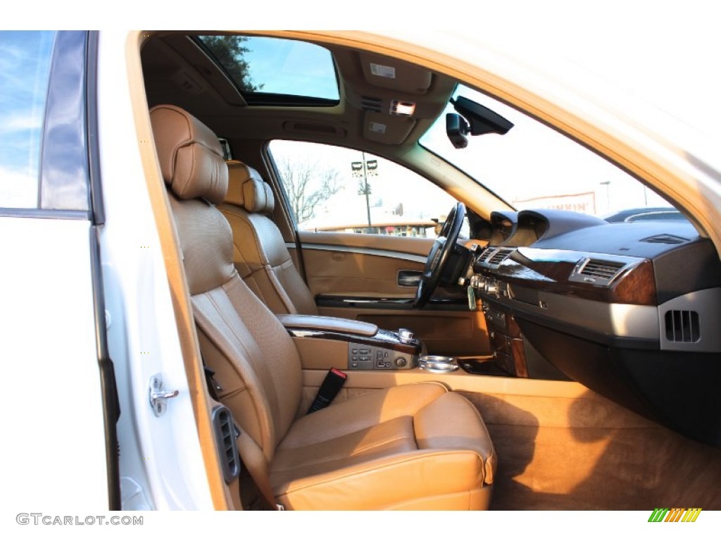 2008 7 Series 750Li Sedan - Alpine White / Rust Brown photo #23