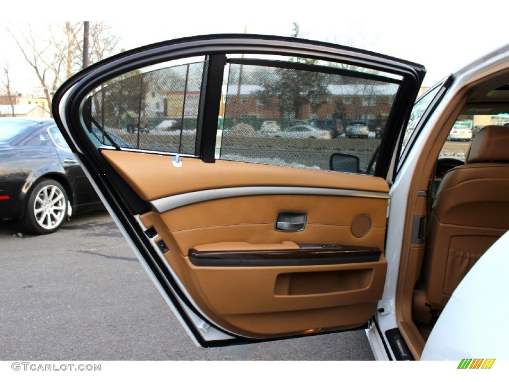 2008 7 Series 750Li Sedan - Alpine White / Rust Brown photo #25
