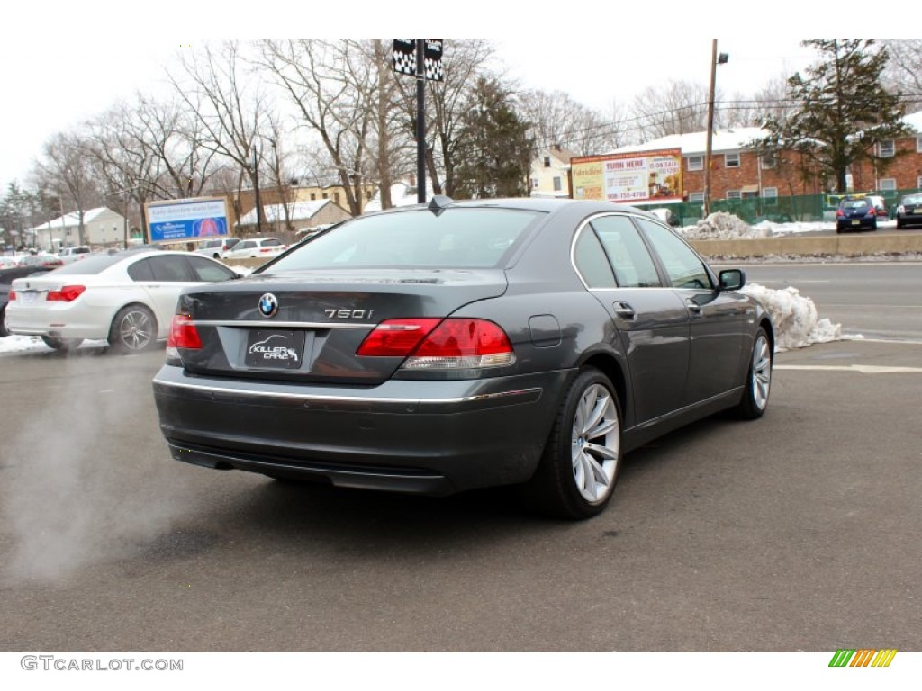 2007 7 Series 750i Sedan - Titanium Grey Metallic / Black photo #7