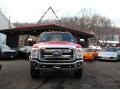 2011 Vermillion Red Ford F250 Super Duty Lariat SuperCab 4x4  photo #2