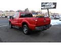 2011 Vermillion Red Ford F250 Super Duty Lariat SuperCab 4x4  photo #5