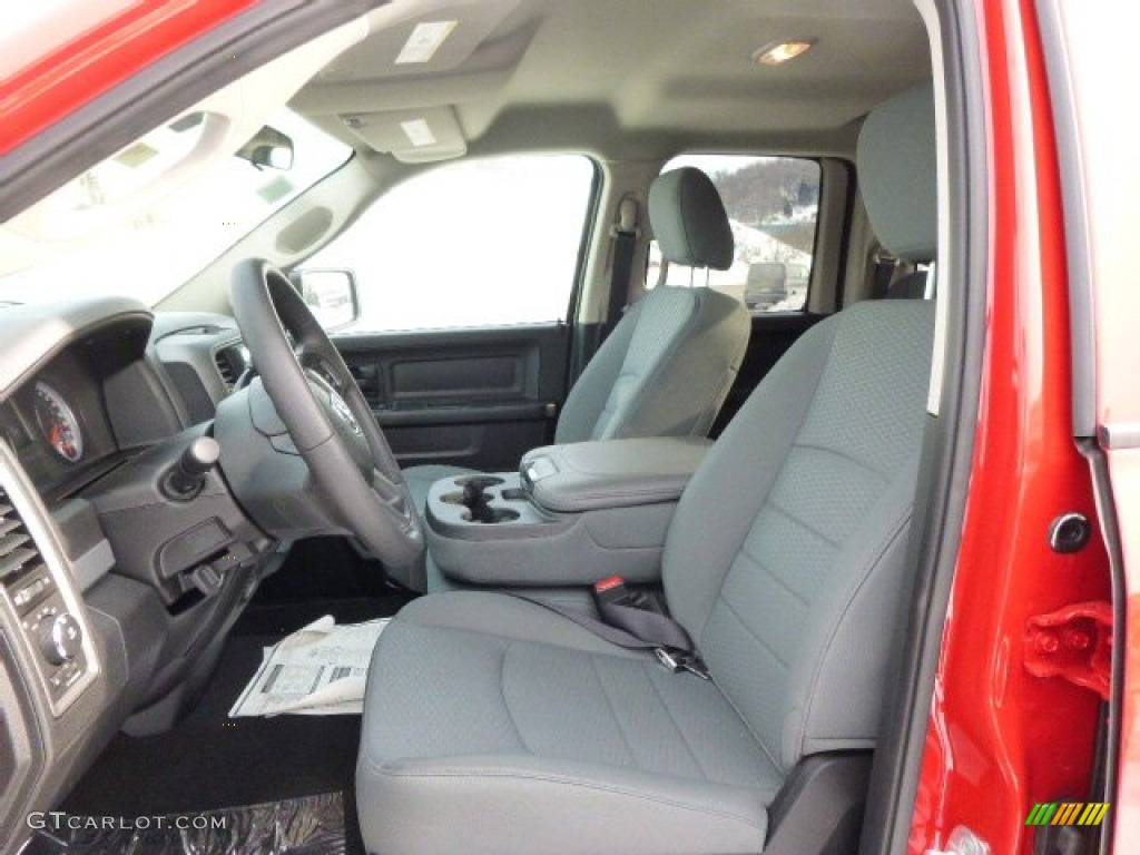 2014 1500 Express Quad Cab 4x4 - Flame Red / Black/Diesel Gray photo #10