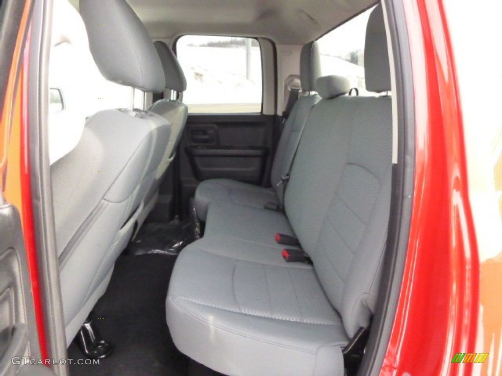 2014 1500 Express Quad Cab 4x4 - Flame Red / Black/Diesel Gray photo #12
