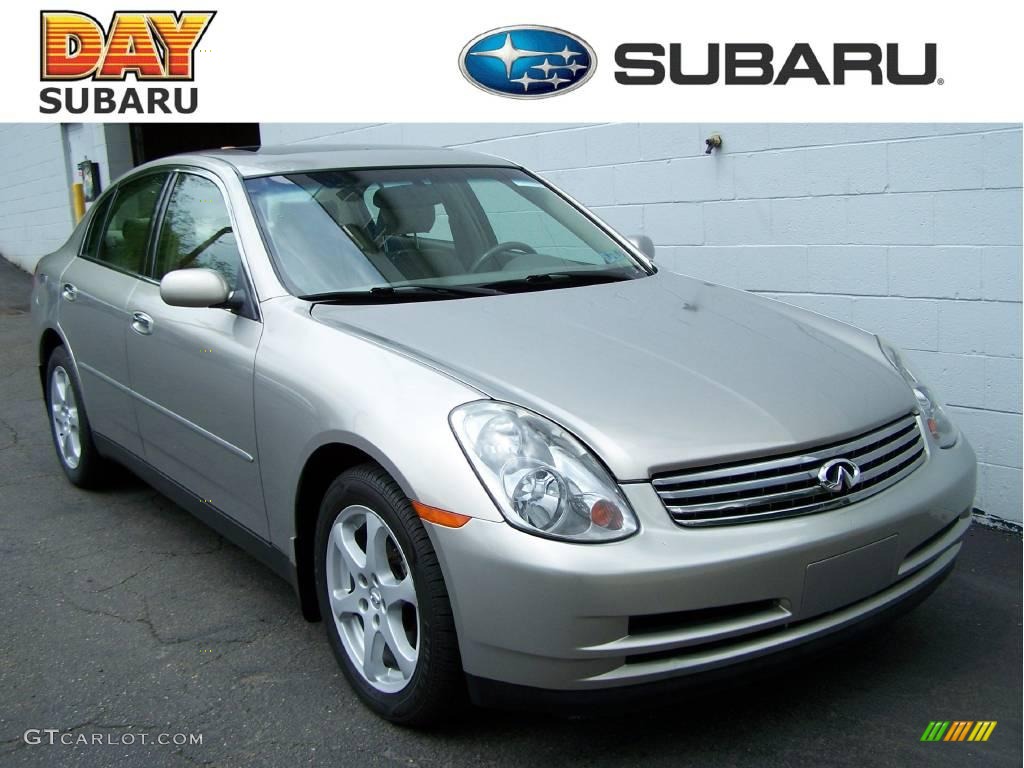 2004 G 35 x Sedan - Desert Platinum Metallic / Willow photo #1