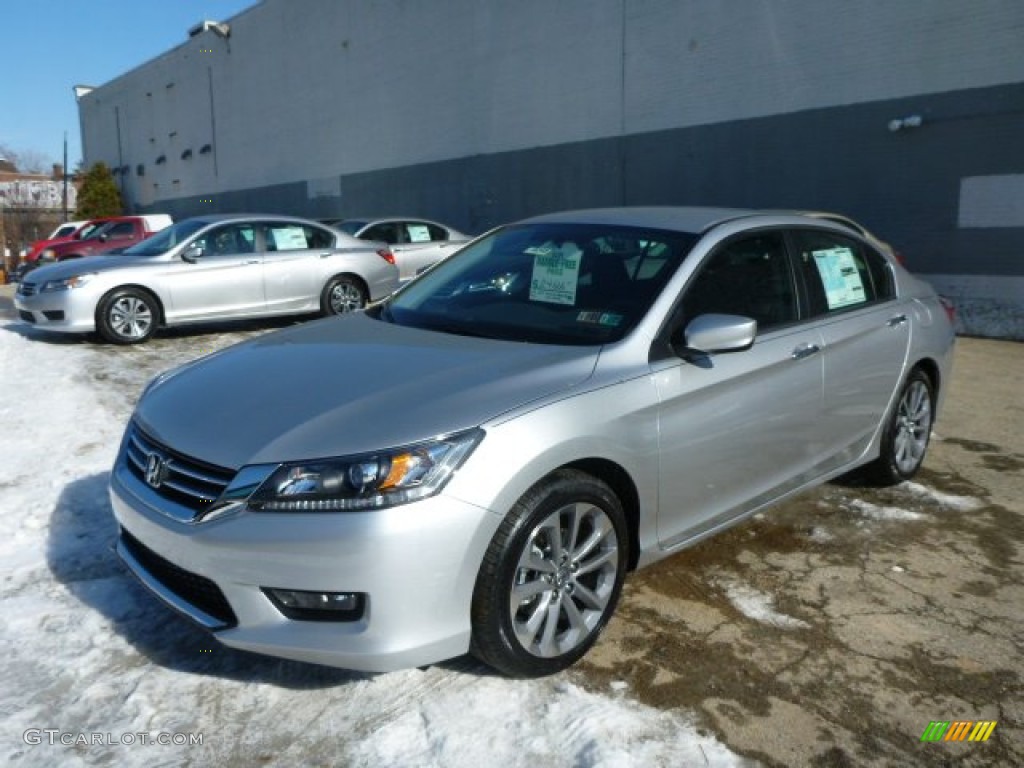 2014 Accord Sport Sedan - Alabaster Silver Metallic / Black photo #1