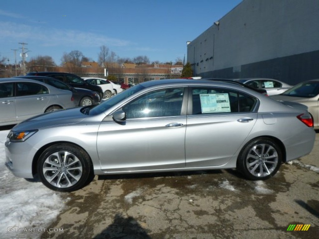 2014 Accord Sport Sedan - Alabaster Silver Metallic / Black photo #2