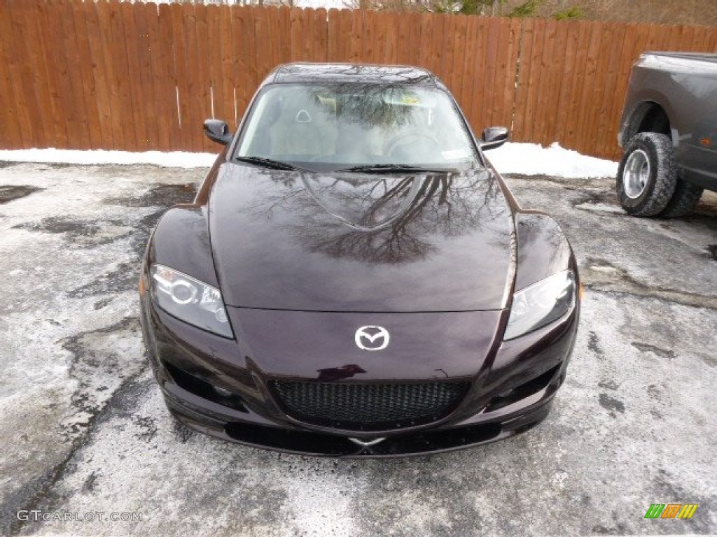 2005 RX-8 Sport - Black Cherry Mica / Parchment photo #2