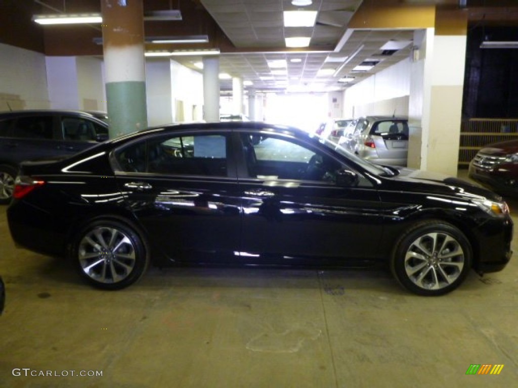 2014 Accord Sport Sedan - Crystal Black Pearl / Black photo #7