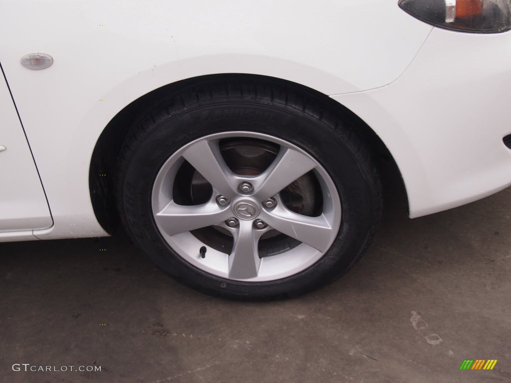 2004 MAZDA3 i Sedan - Rally White / Beige photo #2