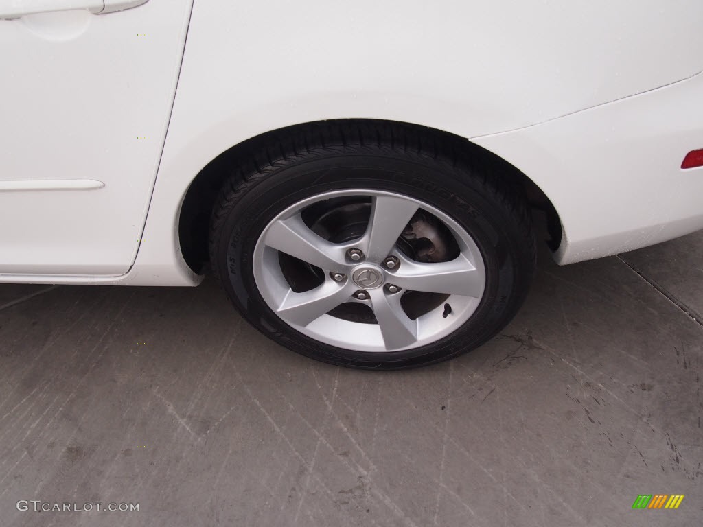 2004 MAZDA3 i Sedan - Rally White / Beige photo #10