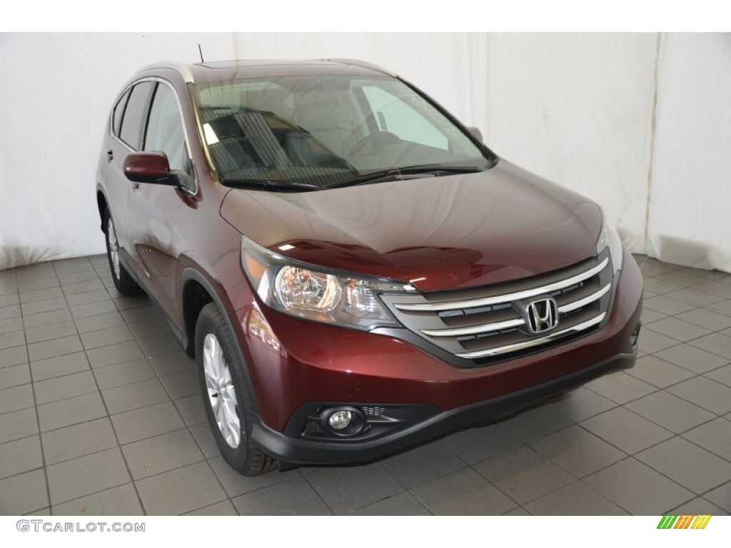 2014 CR-V EX-L - Basque Red Pearl II / Gray photo #1