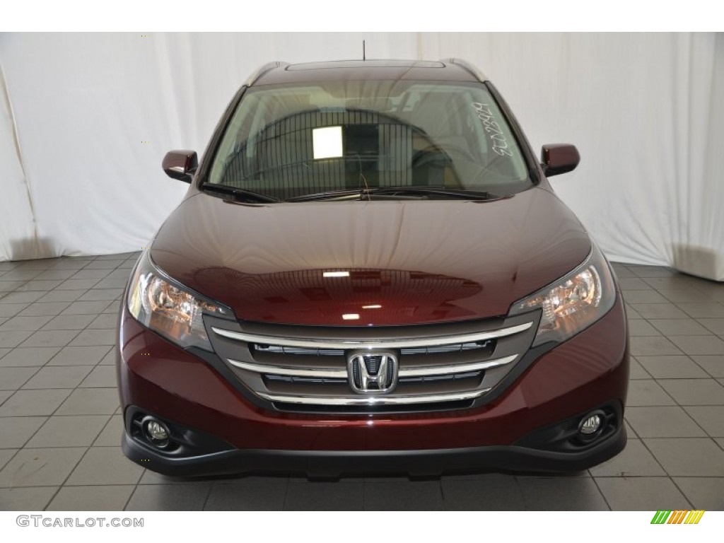 2014 CR-V EX-L - Basque Red Pearl II / Gray photo #2