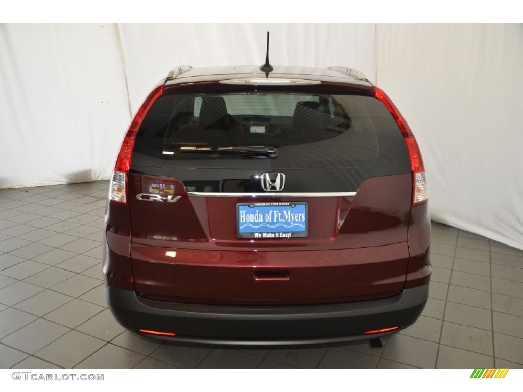 2014 CR-V EX-L - Basque Red Pearl II / Gray photo #7