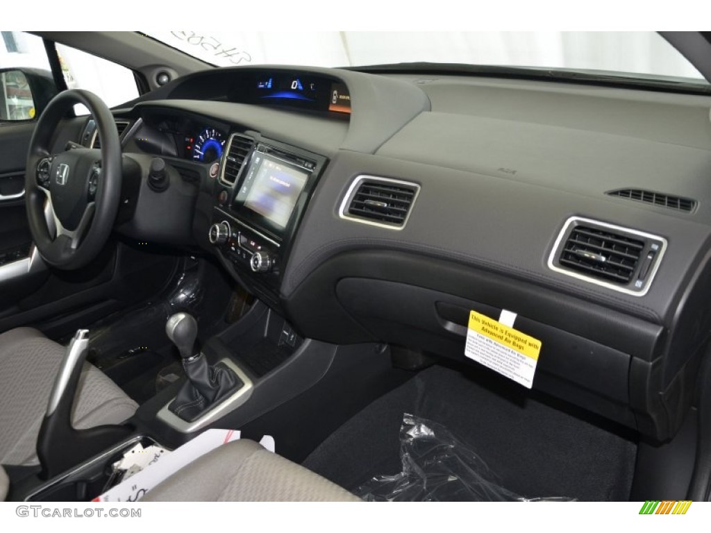 2014 Honda Civic EX Coupe Gray Dashboard Photo #90458562