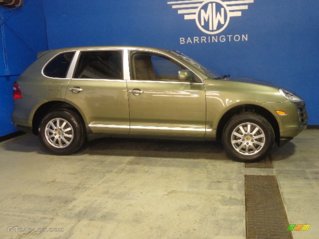 2008 Cayenne Tiptronic - Olive Green Metallic / Havanna/Sand Beige photo #4