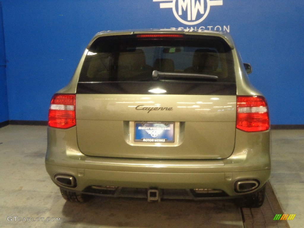 2008 Cayenne Tiptronic - Olive Green Metallic / Havanna/Sand Beige photo #7