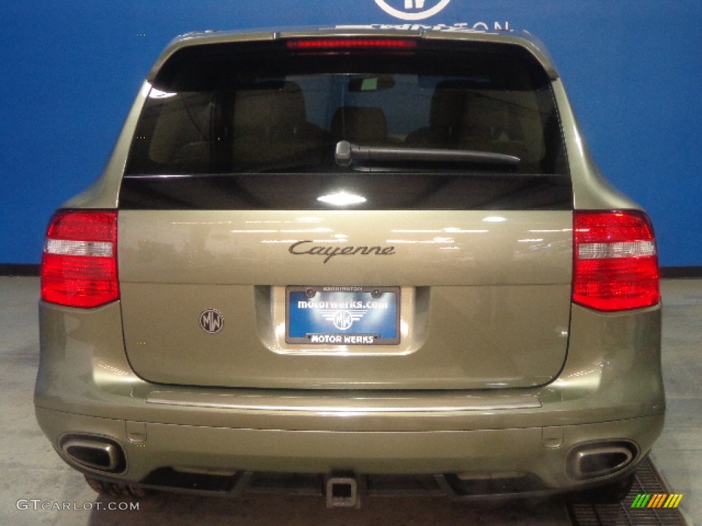 2008 Cayenne Tiptronic - Olive Green Metallic / Havanna/Sand Beige photo #9