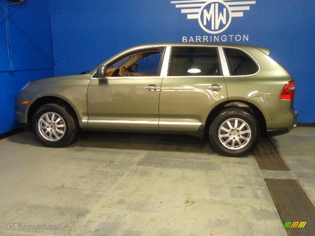 2008 Cayenne Tiptronic - Olive Green Metallic / Havanna/Sand Beige photo #11
