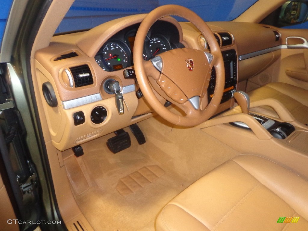2008 Cayenne Tiptronic - Olive Green Metallic / Havanna/Sand Beige photo #19