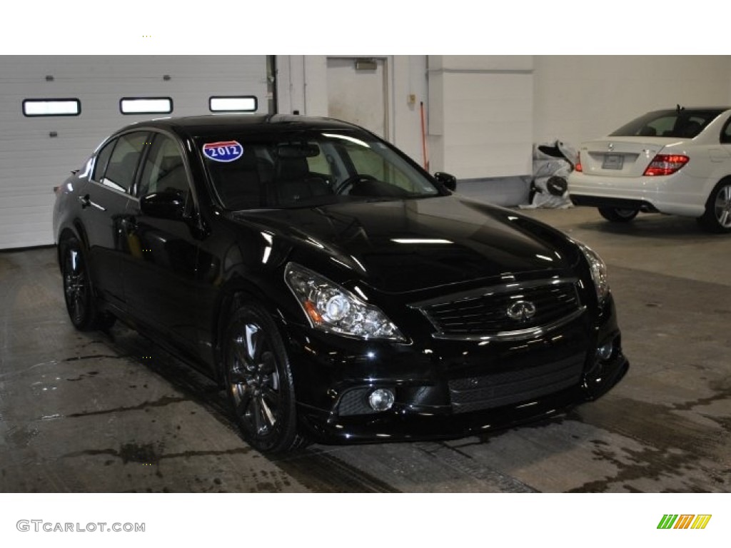 2012 G 37 x S Sport AWD Sedan - Black Obsidian / Graphite photo #1