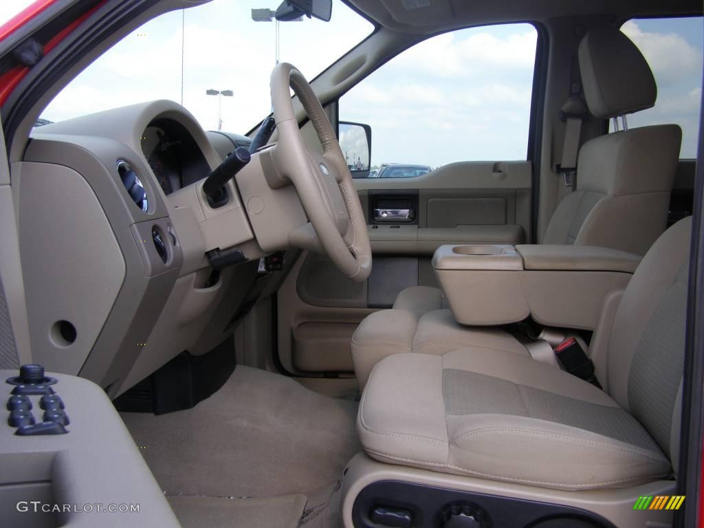 2006 F150 XLT SuperCrew - Bright Red / Tan photo #9
