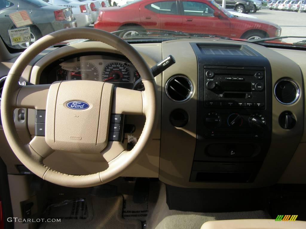 2006 F150 XLT SuperCrew - Bright Red / Tan photo #11