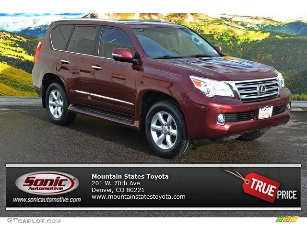 2011 GX 460 Premium - Claret Red Pearl / Black/Auburn Bubinga photo #1