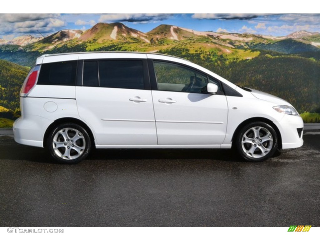 2008 MAZDA5 Sport - Crystal White / Sand photo #2