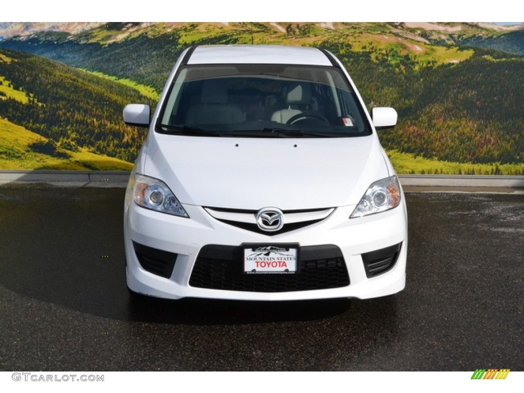 2008 MAZDA5 Sport - Crystal White / Sand photo #4