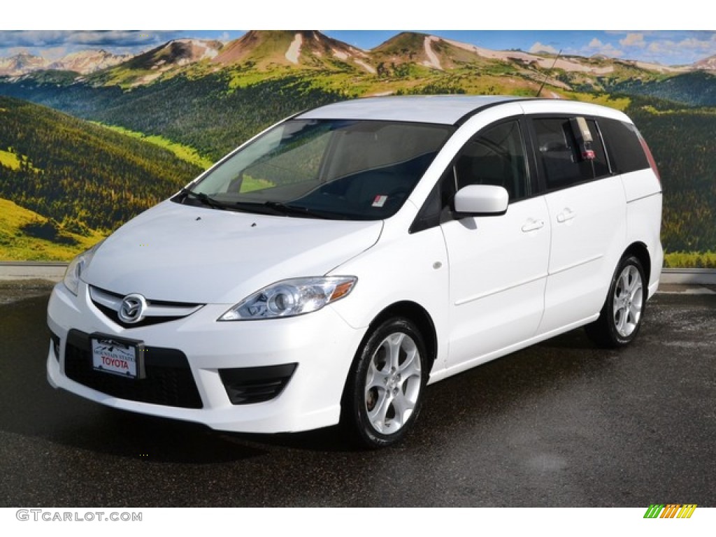 2008 MAZDA5 Sport - Crystal White / Sand photo #5