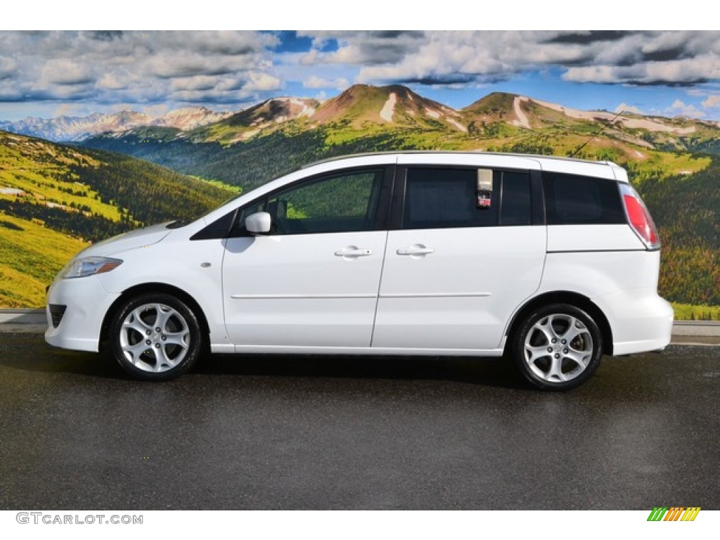 2008 MAZDA5 Sport - Crystal White / Sand photo #6
