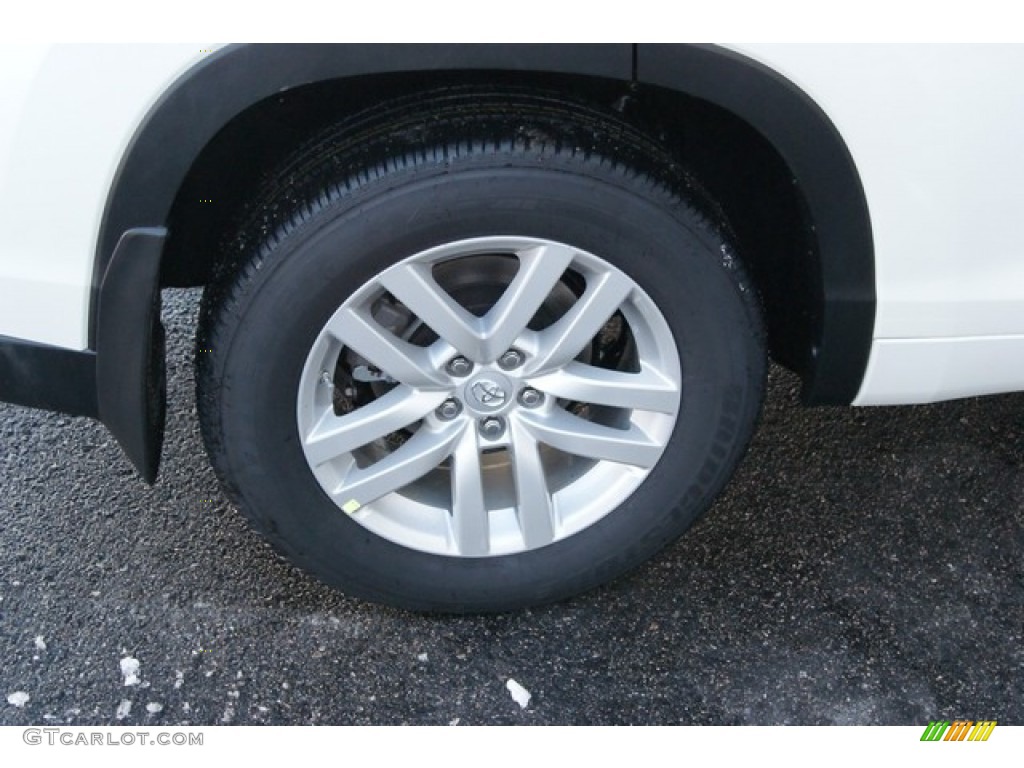 2014 Highlander LE AWD - Blizzard White Pearl / Ash photo #10