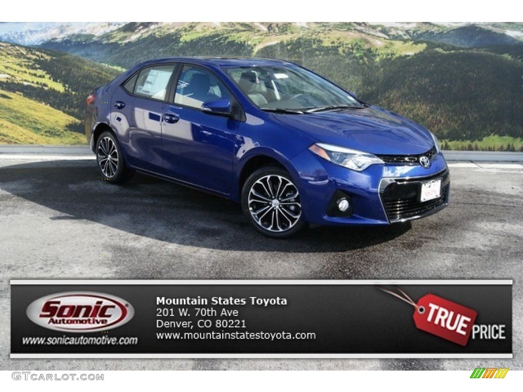 2014 Corolla S - Blue Crush Metallic / Steel Blue photo #1