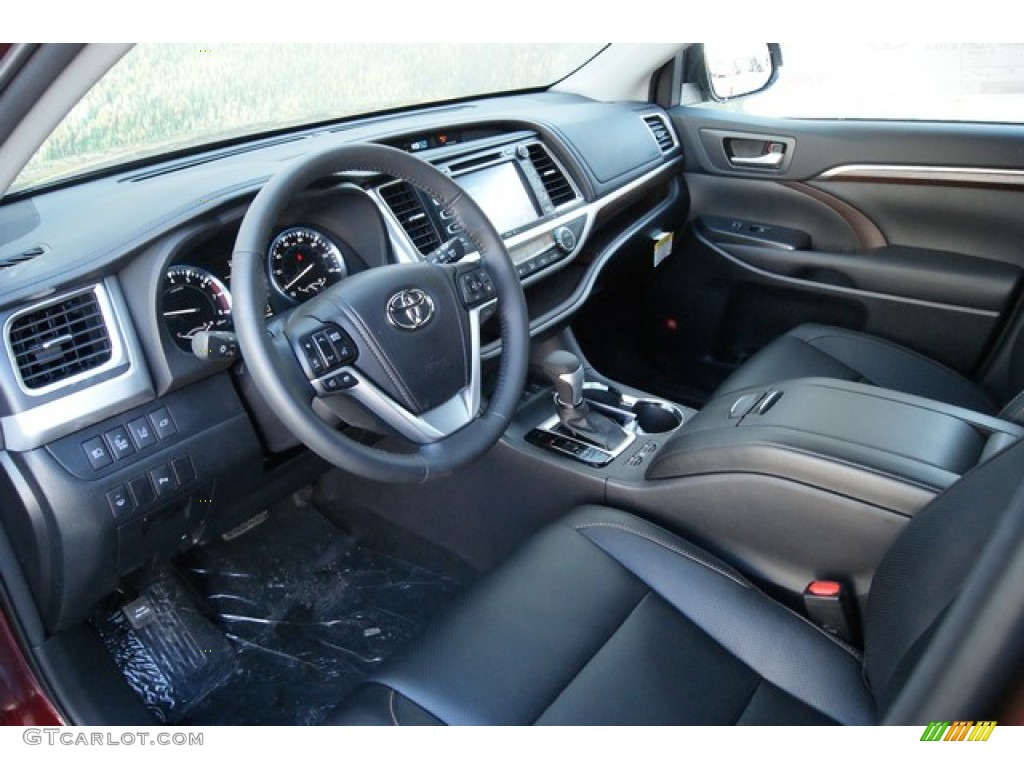 Black Interior 2014 Toyota Highlander Limited AWD Photo #90464874