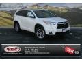 2014 Blizzard White Pearl Toyota Highlander XLE AWD  photo #1