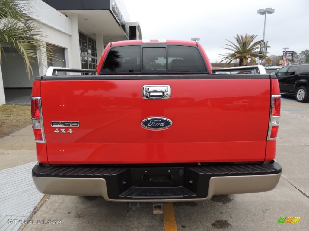 2005 F150 FX4 SuperCrew 4x4 - Bright Red / Black photo #3