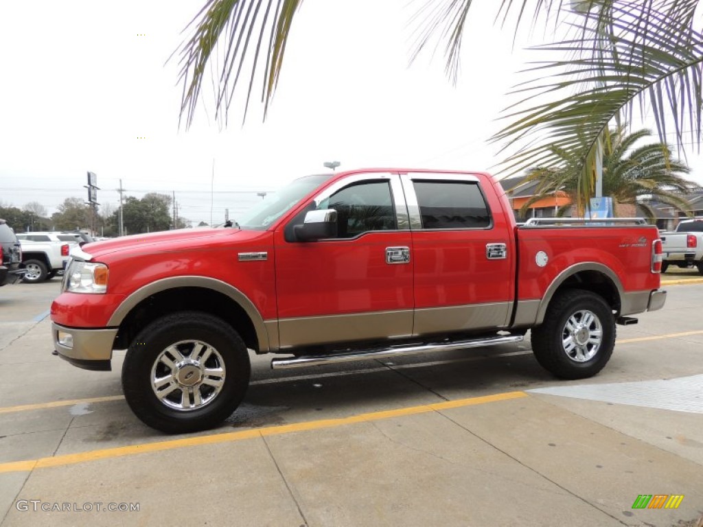 2005 F150 FX4 SuperCrew 4x4 - Bright Red / Black photo #5