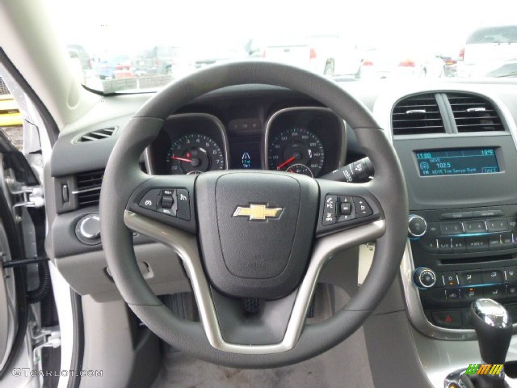 2014 Chevrolet Malibu LT Jet Black Steering Wheel Photo #90469994