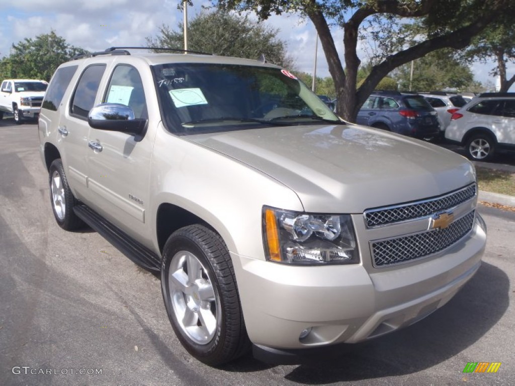 Champagne Silver Metallic 2014 Chevrolet Tahoe LT Exterior Photo #90470732